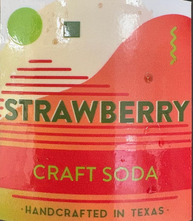 Strawberry Craft Soda.