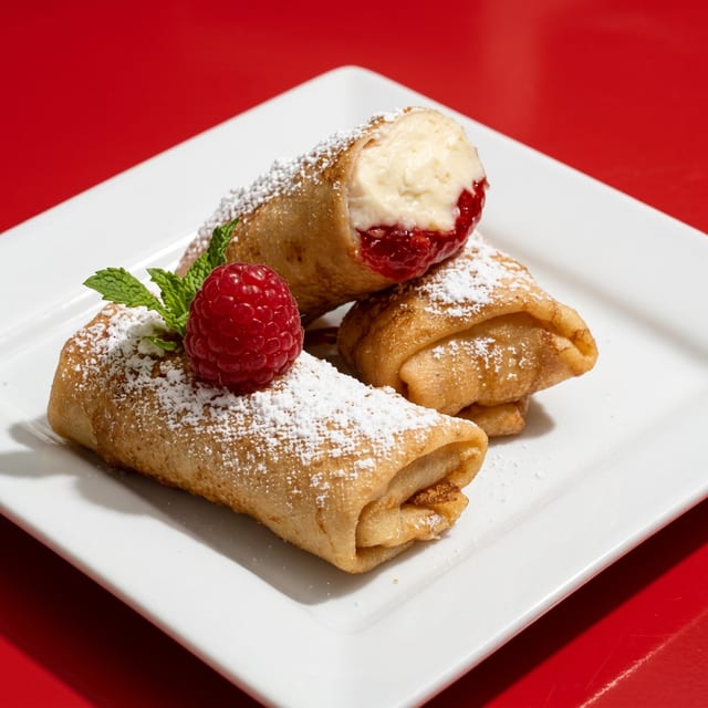 Fried Raspberry Cheesecake (2 Pcs).
