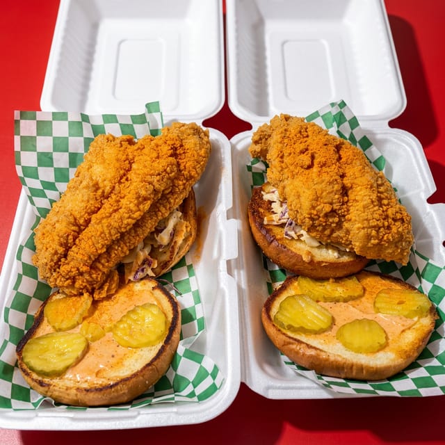 Cajun Catdaddy Sandwich.
