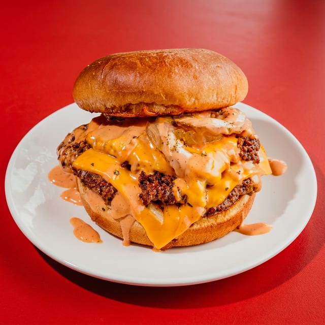 Double Quarter Pounder Smack Burger.
