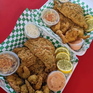 4 pc Catfish & 12 pc Shrimp